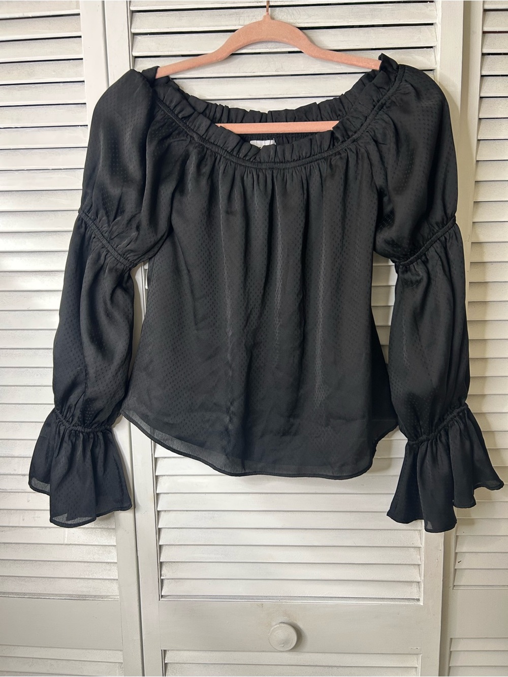 Superdown‎ Black Peasant Blouse Size Small